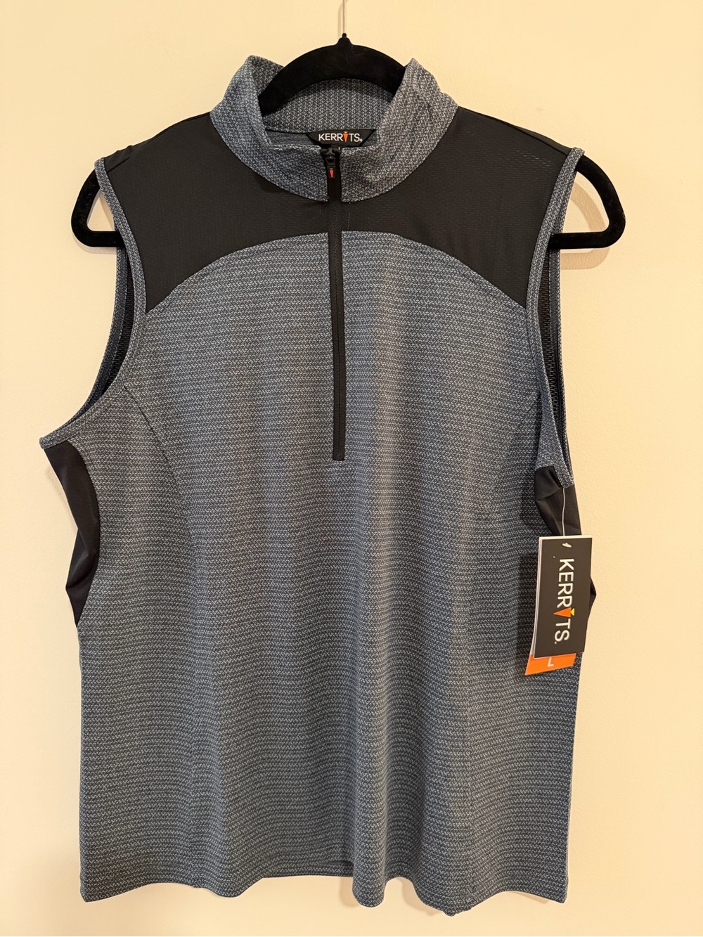 *NWT* Kerrits Quarter Line Zip Neck Sleeveless Equestrian Shirt